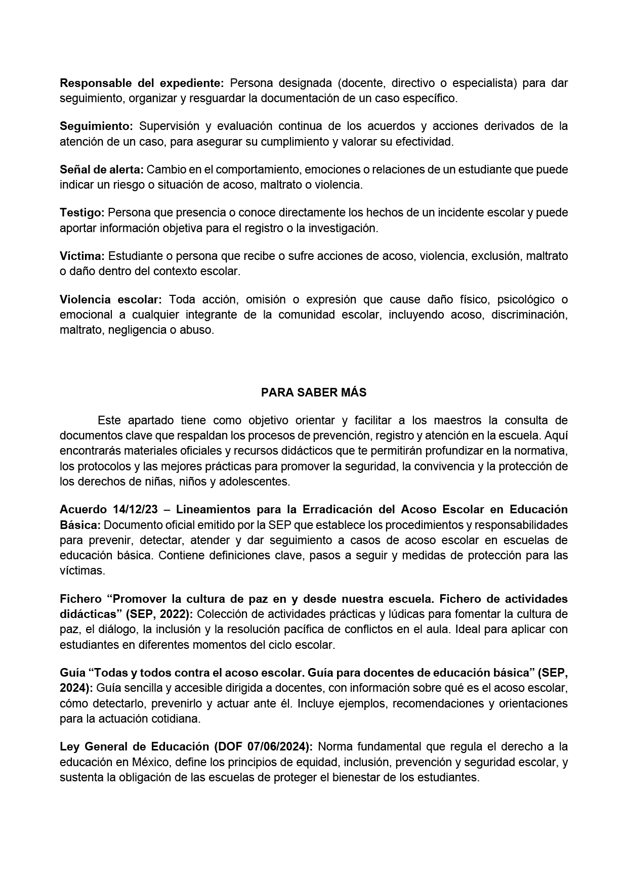BITÁCORA PARA LA PREVENCIÓN, REGISTRO Y ATENCIÓN DE INCIDENCIAS Y ACOSO ESCOLAR (Editable en Word, se incluye en el paquete del tema 3 y 4)