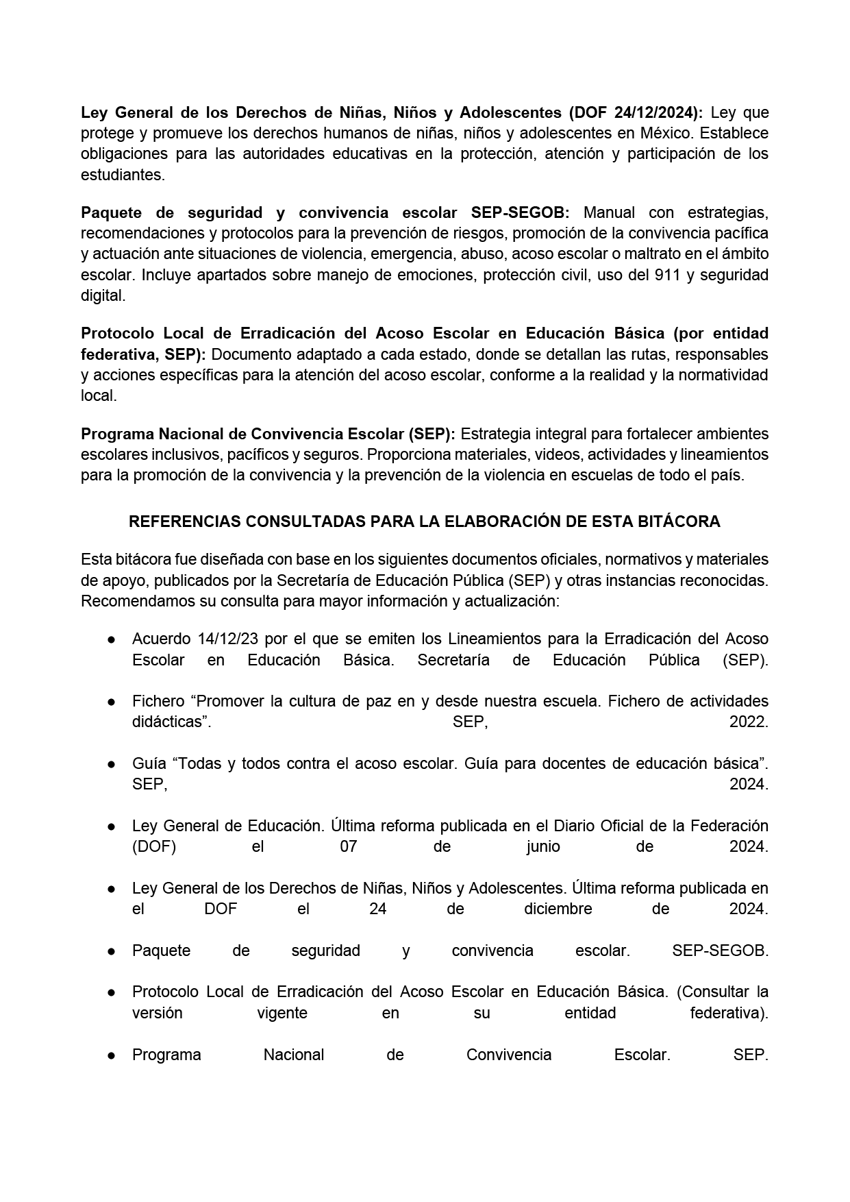 BITÁCORA PARA LA PREVENCIÓN, REGISTRO Y ATENCIÓN DE INCIDENCIAS Y ACOSO ESCOLAR (Editable en Word, se incluye en el paquete del tema 3 y 4)