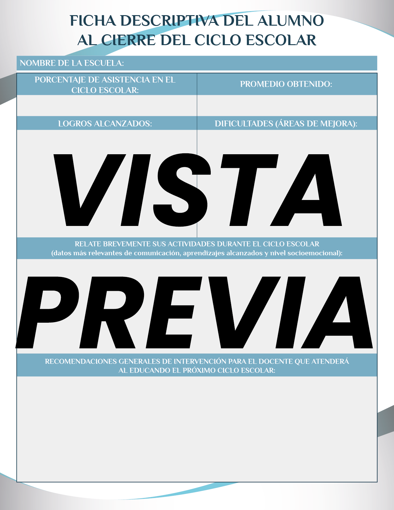 Agenda Formal Azul SUPERVISOR Secundaria