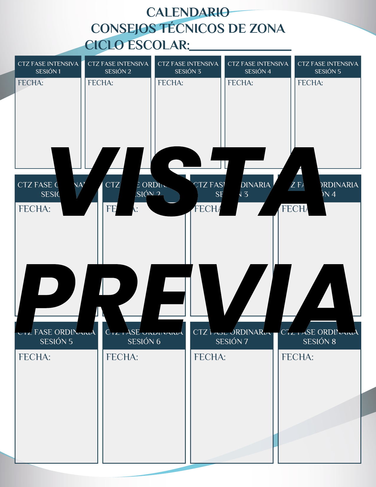 Agenda Formal Azul SUPERVISOR Secundaria