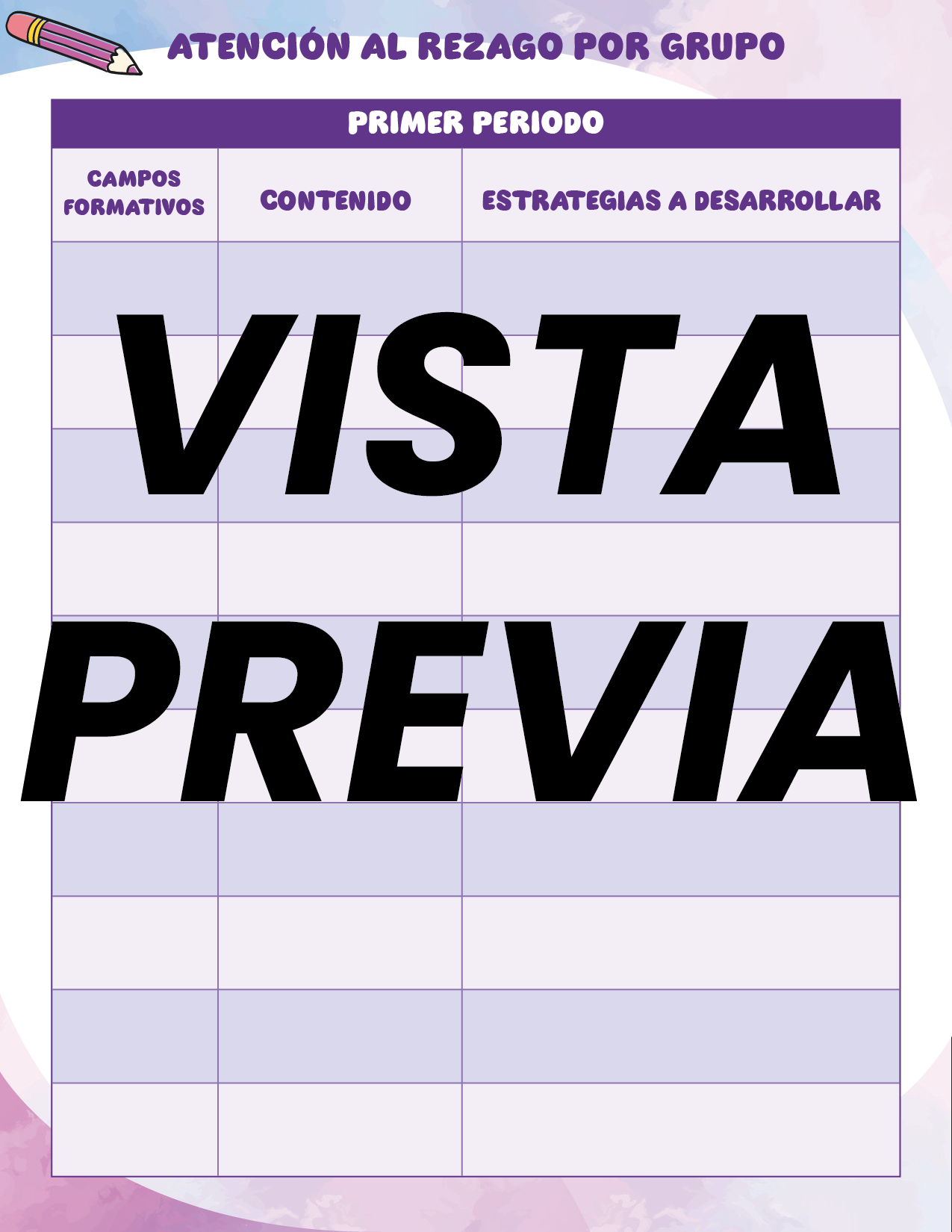 Agenda Colorida MAESTRO Preescolar