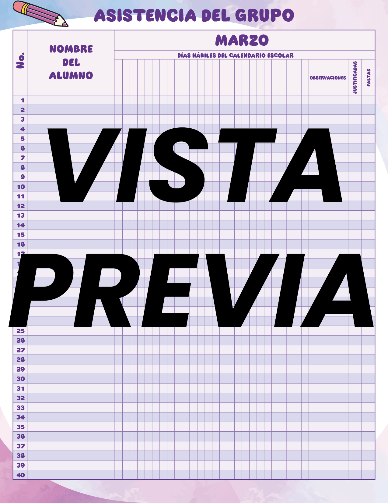 Agenda Colorida MAESTRO Preescolar