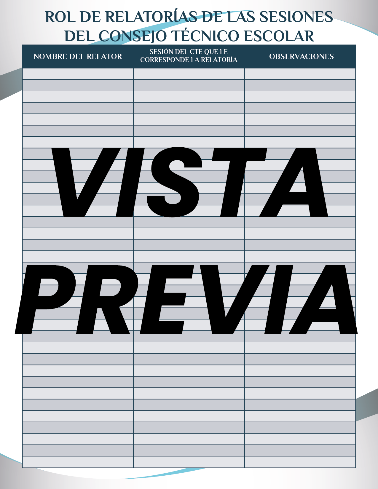 Agenda Formal Azul SUPERVISOR Secundaria