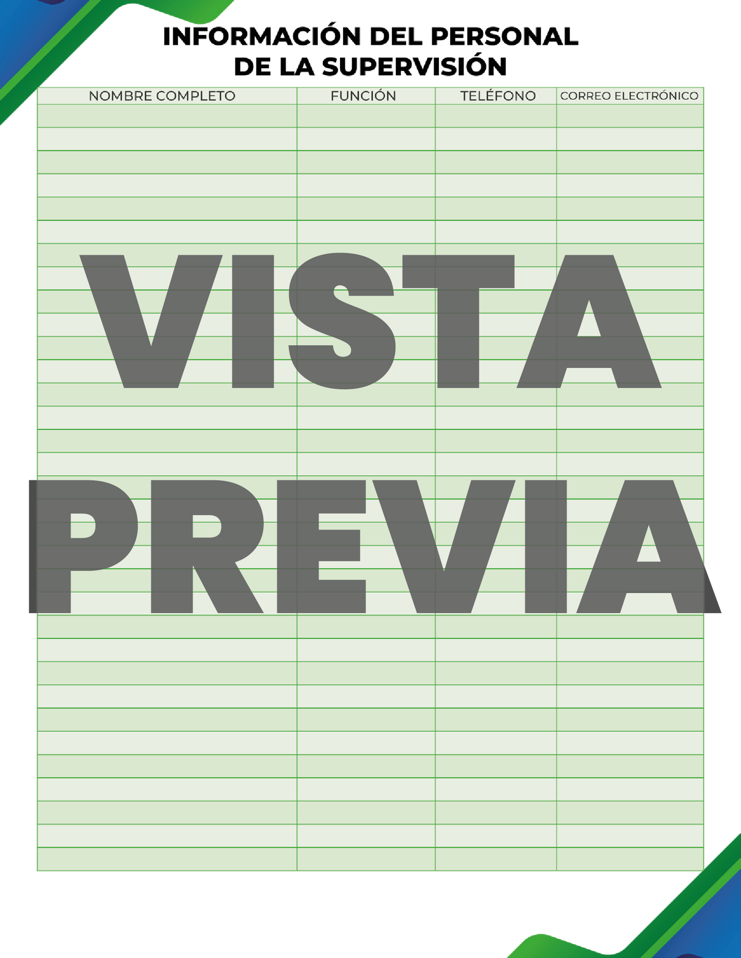 Agenda Formal SUPERVISOR Preescolar Ciclo Escolar 2024 - 2025 en PDF