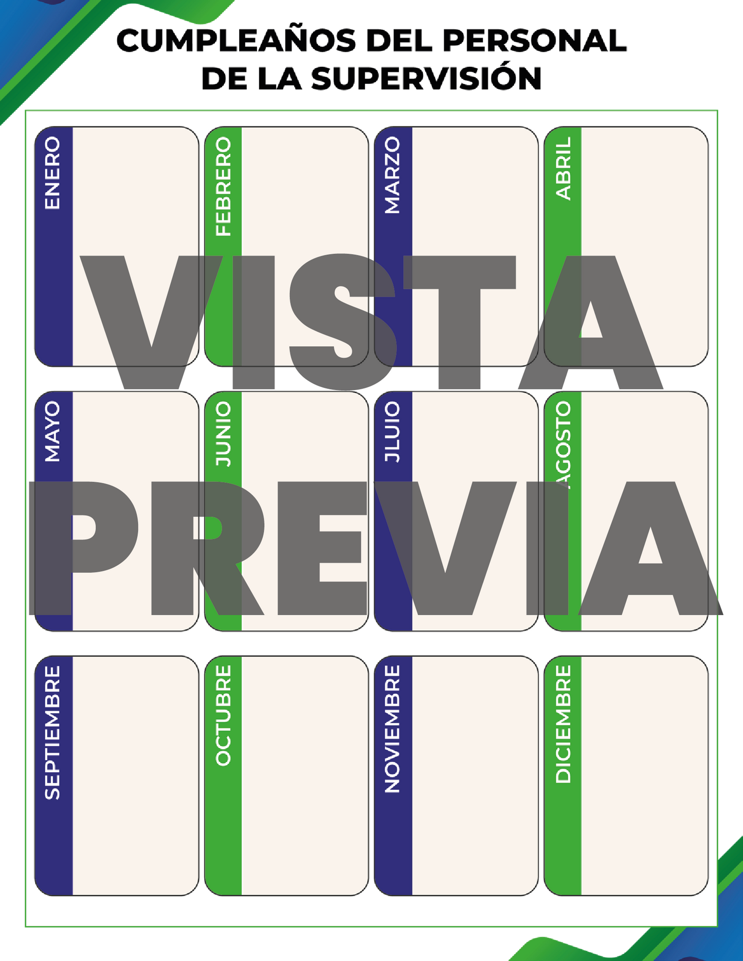 Agenda Formal SUPERVISOR Preescolar Ciclo Escolar 2024 - 2025 en PDF