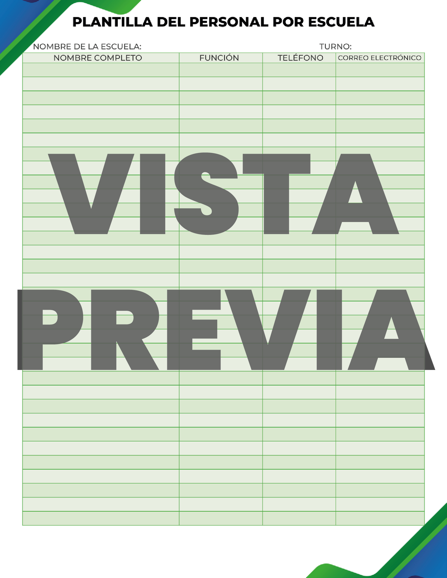 Agenda Formal SUPERVISOR Preescolar Ciclo Escolar 2024 - 2025 en PDF