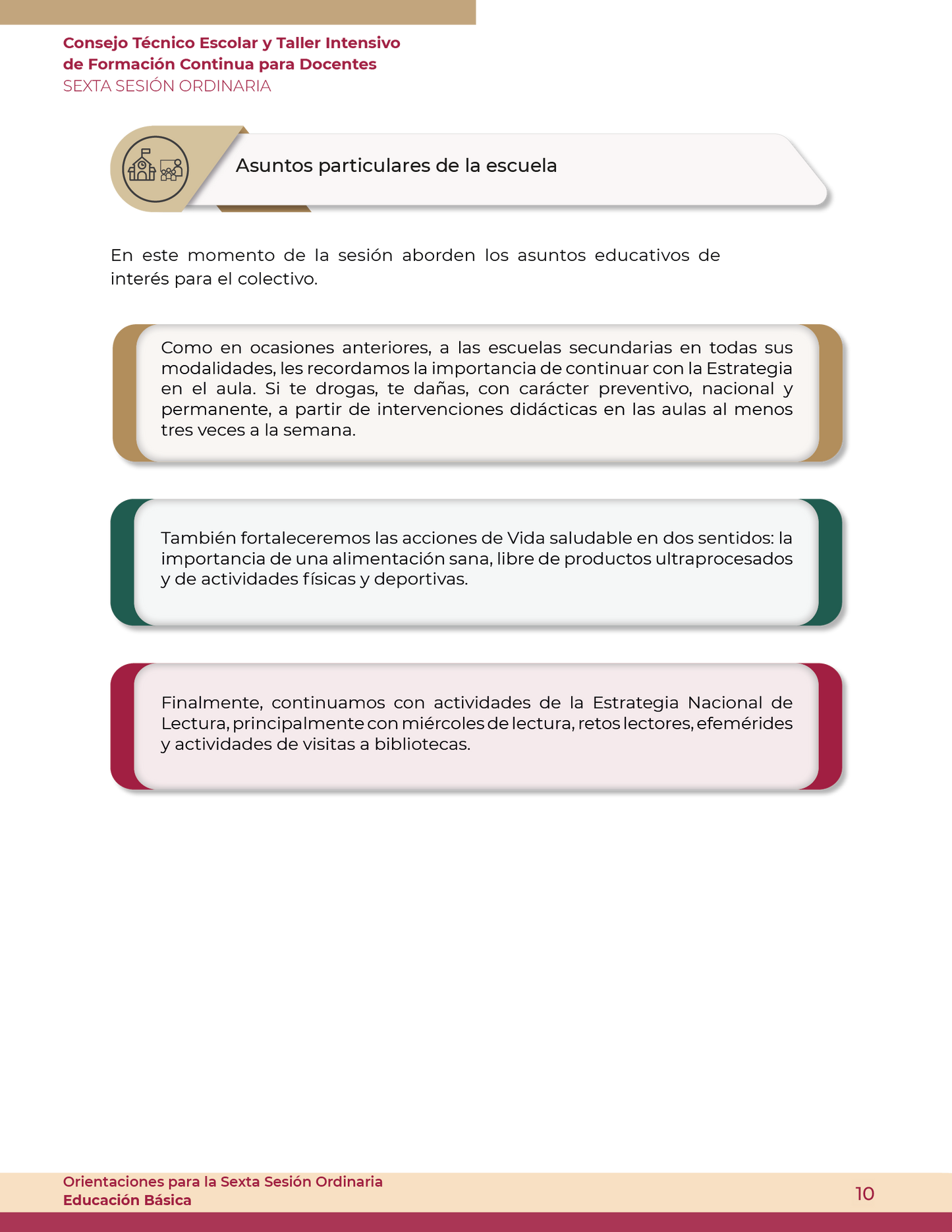 Cuadernillo SEXTA Sesión CTE ABRIL 2024 Preescolar, Primaria y Secundaria
