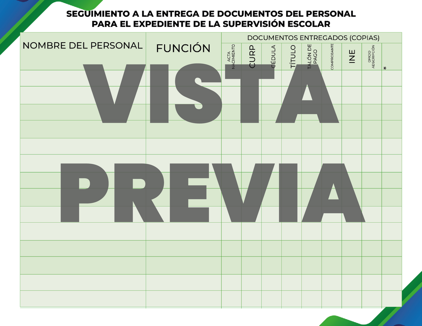 Agenda Formal SUPERVISOR Preescolar Ciclo Escolar 2024 - 2025 en PDF