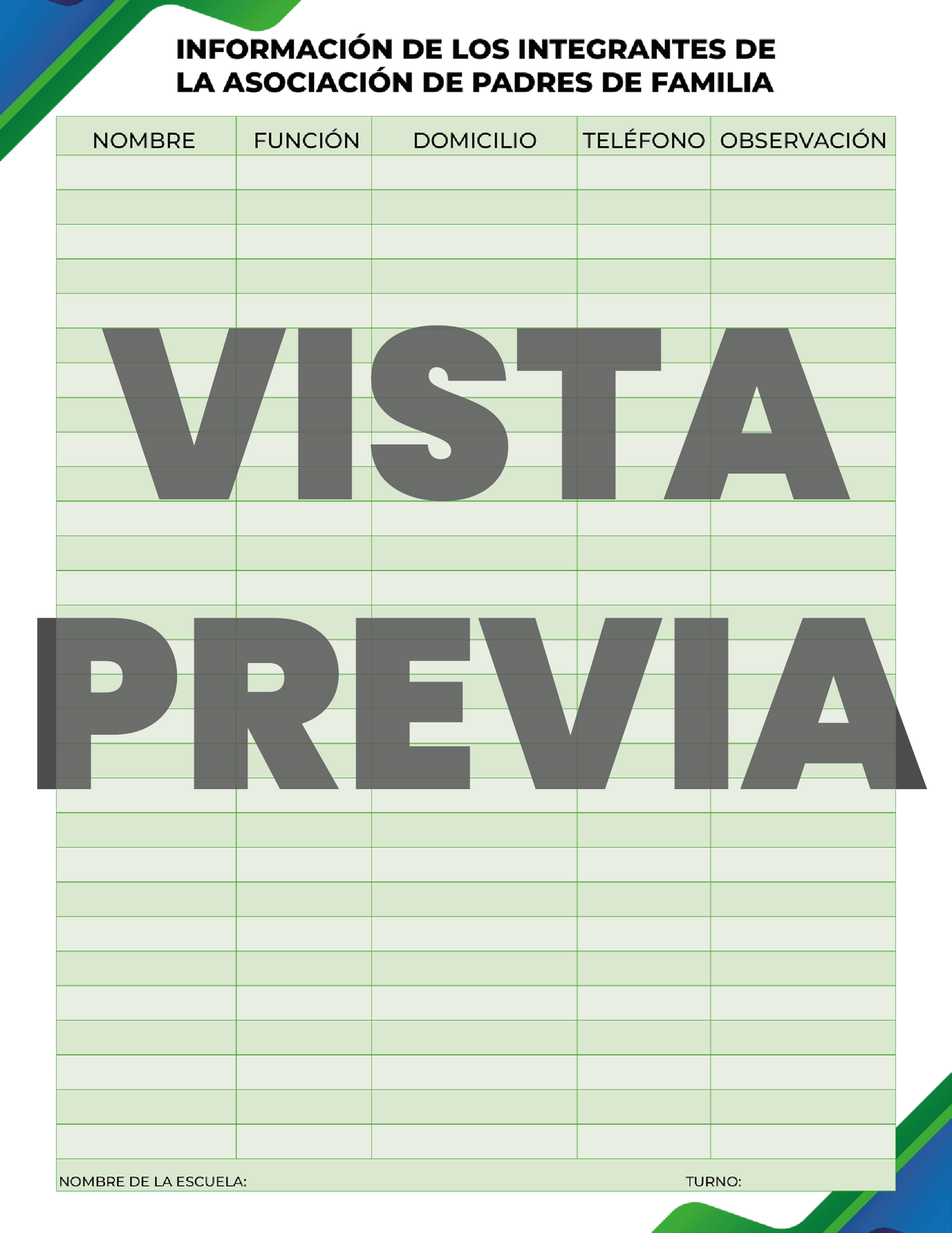 Agenda Formal SUPERVISOR Preescolar Ciclo Escolar 2024 - 2025 en PDF