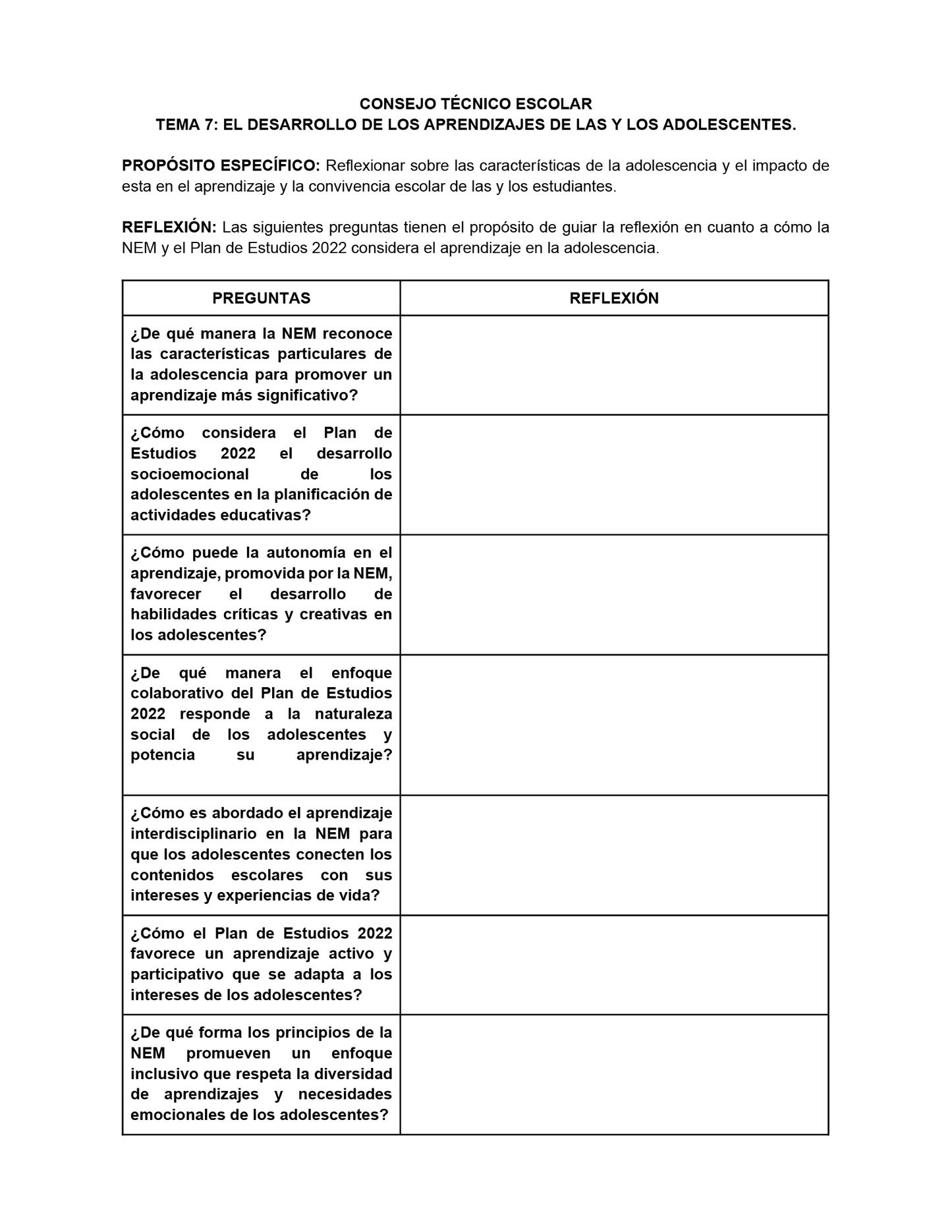 Formato de Productos CTE Tema 7 Editables