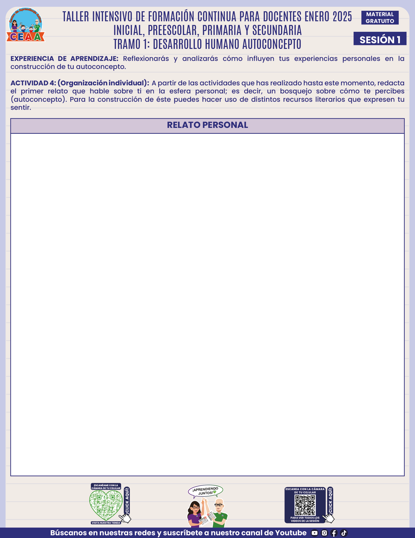 Formatos de Productos en PDF Intensivo Sesión 1 Enero 2025