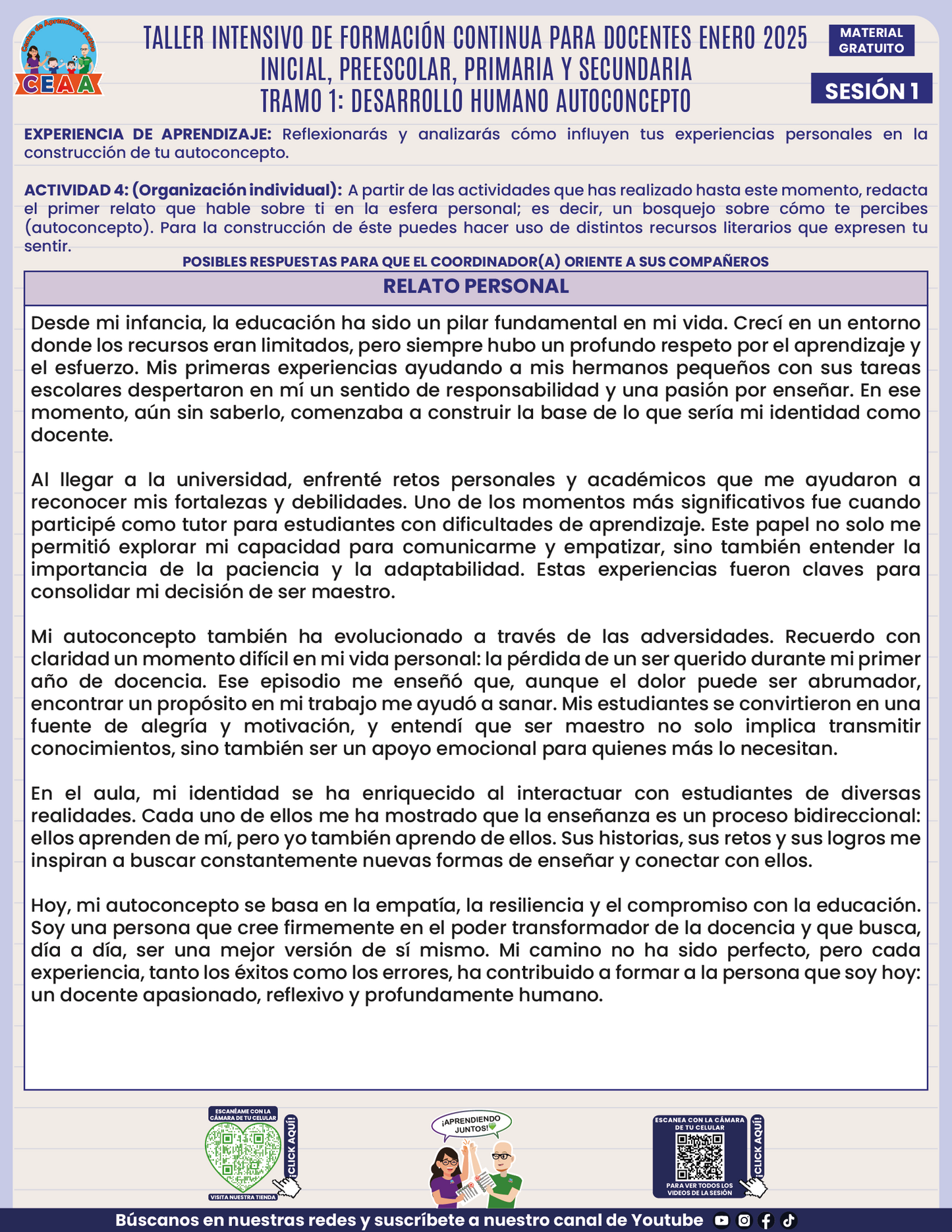 Formatos de Productos en PDF Intensivo Sesión 1 Enero 2025