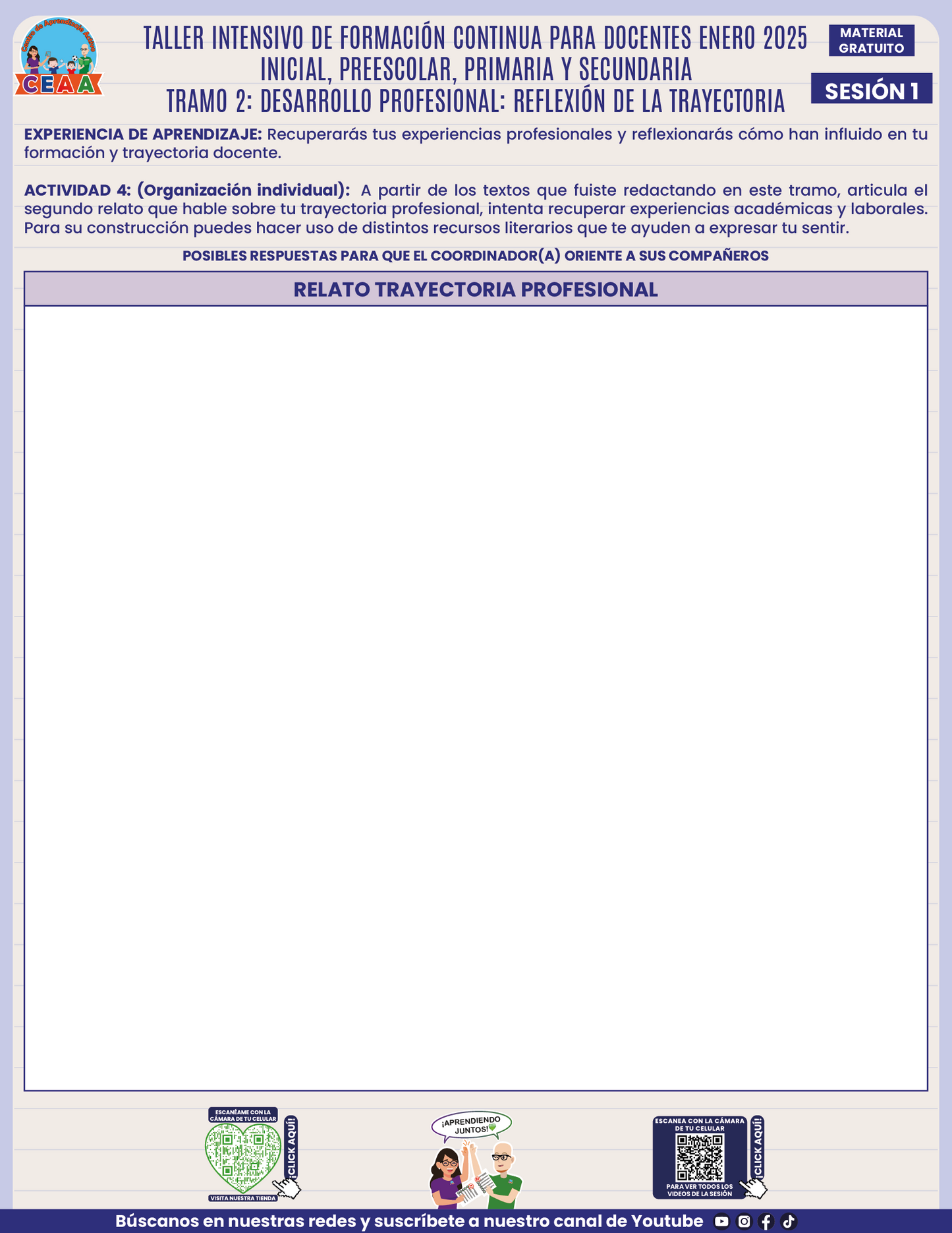Formatos de Productos en PDF Intensivo Sesión 1 Enero 2025