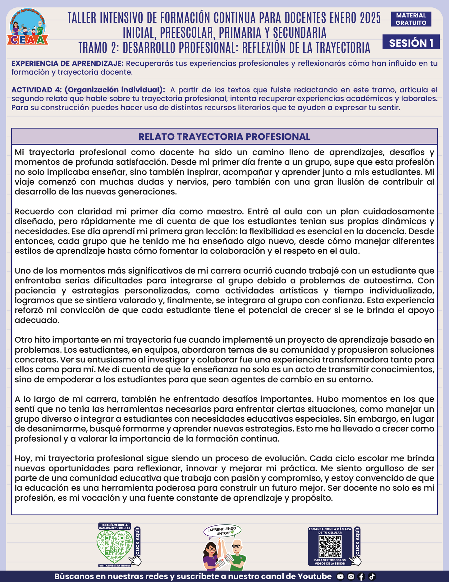Formatos de Productos en PDF Intensivo Sesión 1 Enero 2025
