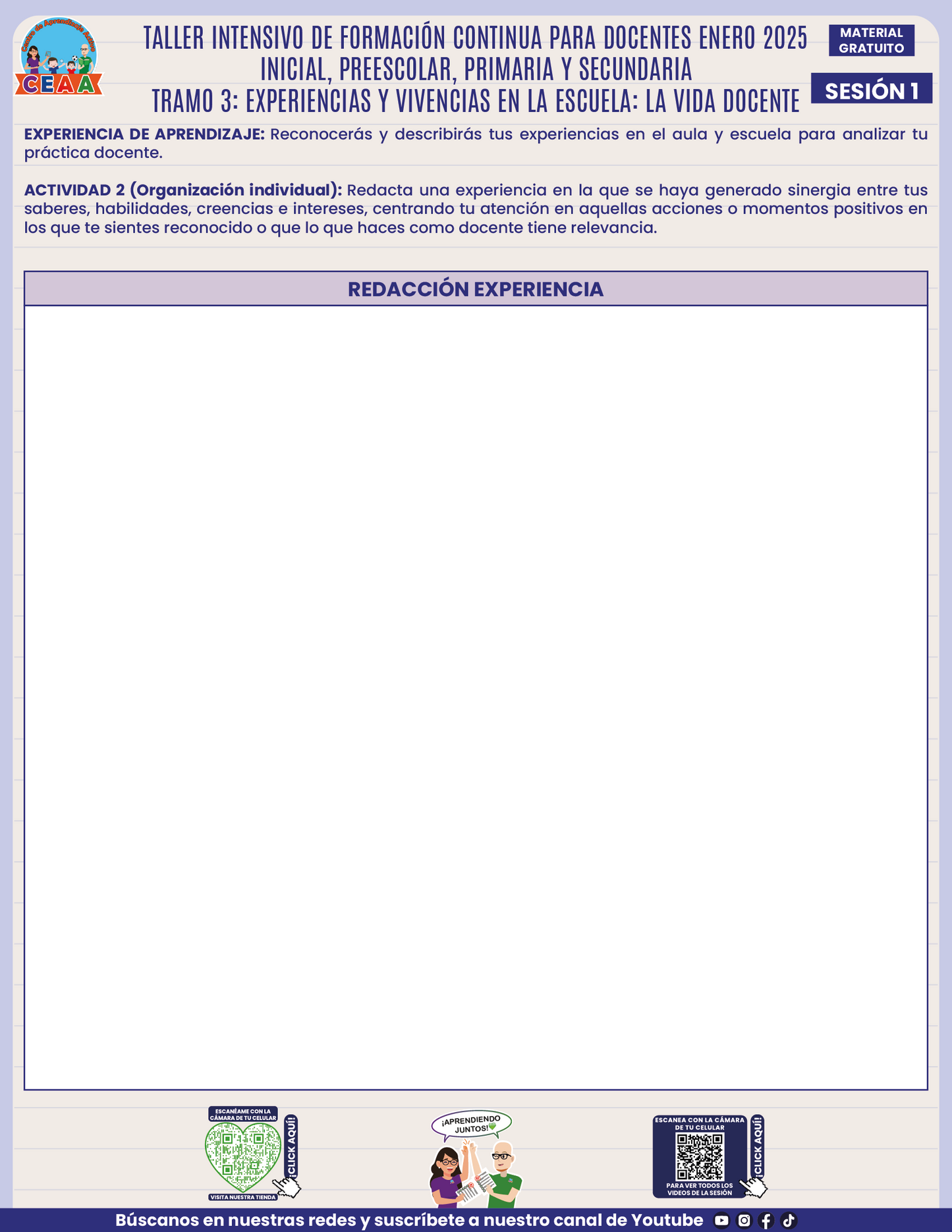 Formatos de Productos en PDF Intensivo Sesión 1 Enero 2025