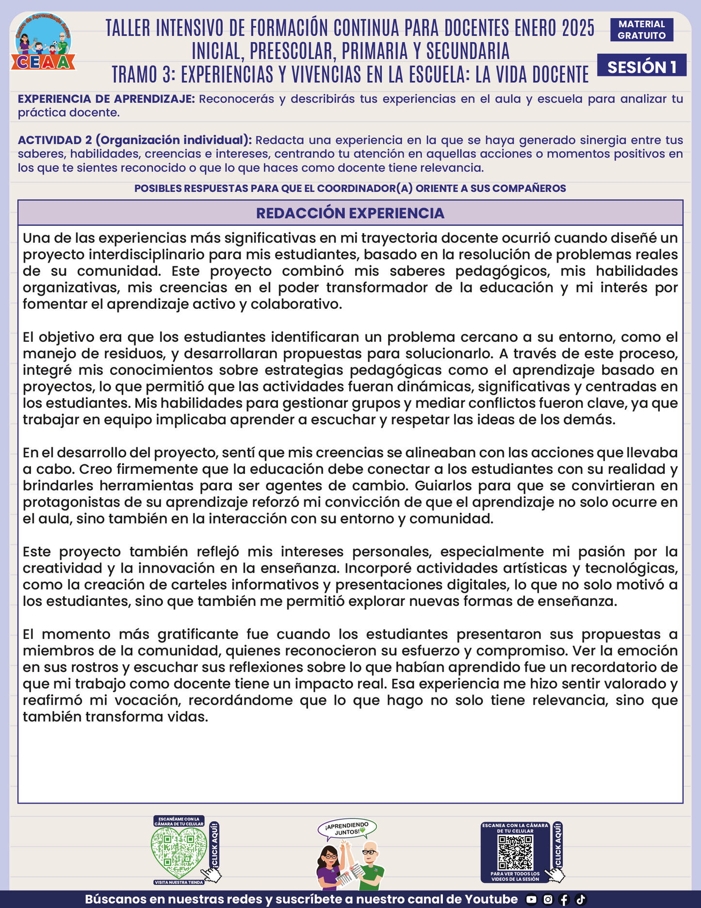 Formatos de Productos en PDF Intensivo Sesión 1 Enero 2025