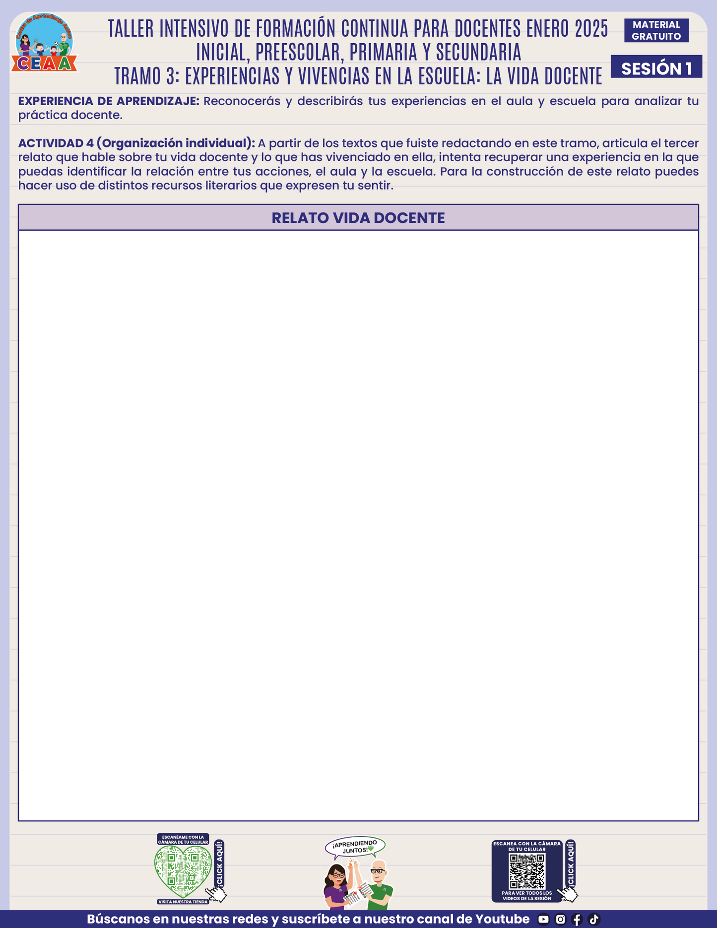 Formatos de Productos en PDF Intensivo Sesión 1 Enero 2025