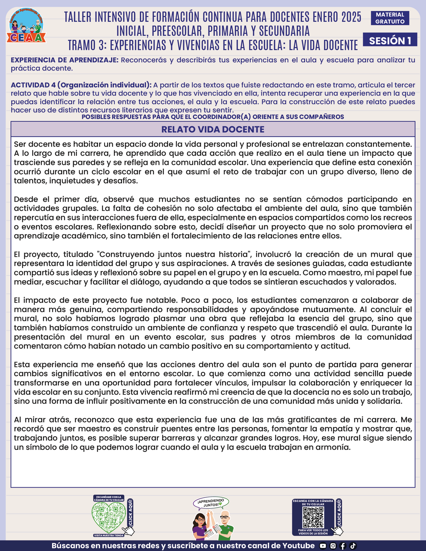 Formatos de Productos en PDF Intensivo Sesión 1 Enero 2025
