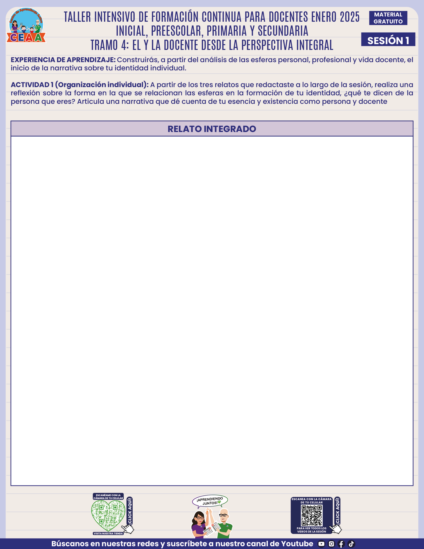 Formatos de Productos en PDF Intensivo Sesión 1 Enero 2025