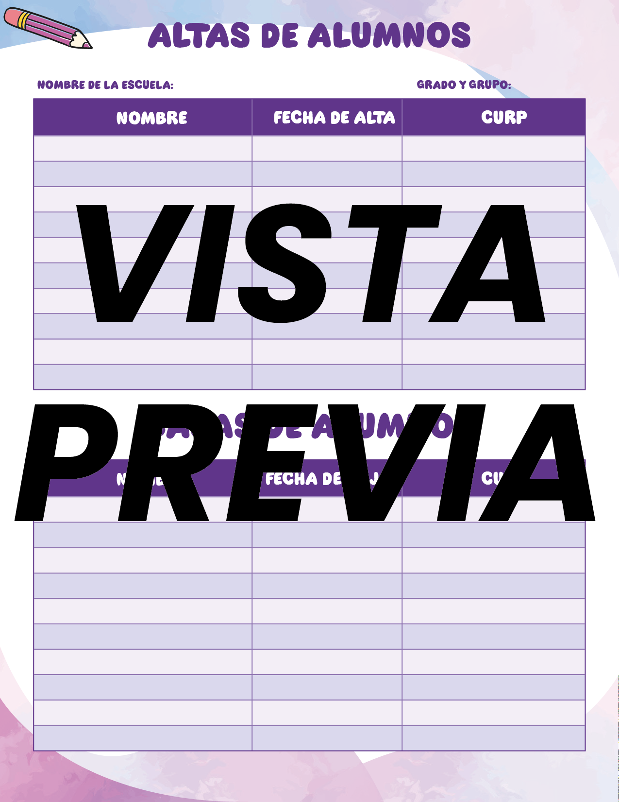 Agenda Colorida SUPERVISOR Primaria