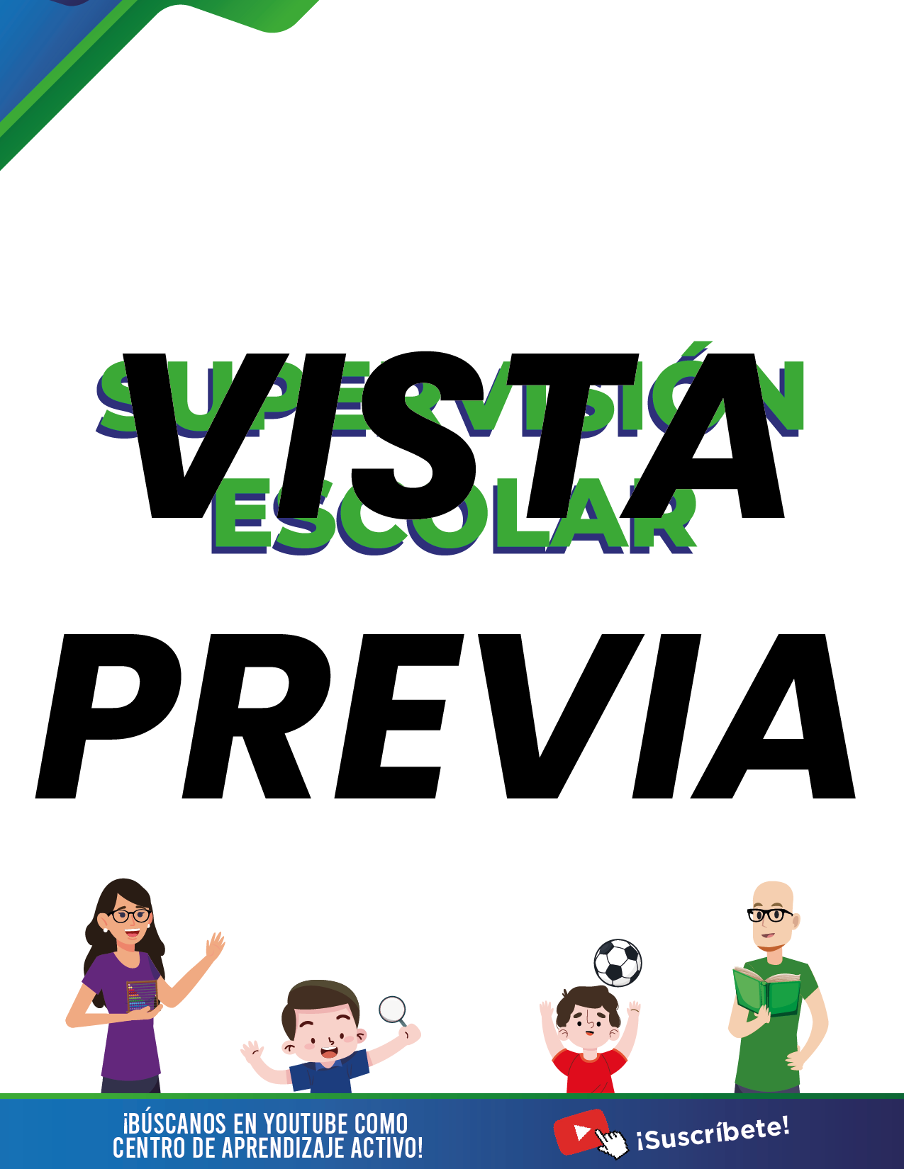 Agenda Formal Verde-azul SUPERVISOR Secundaria