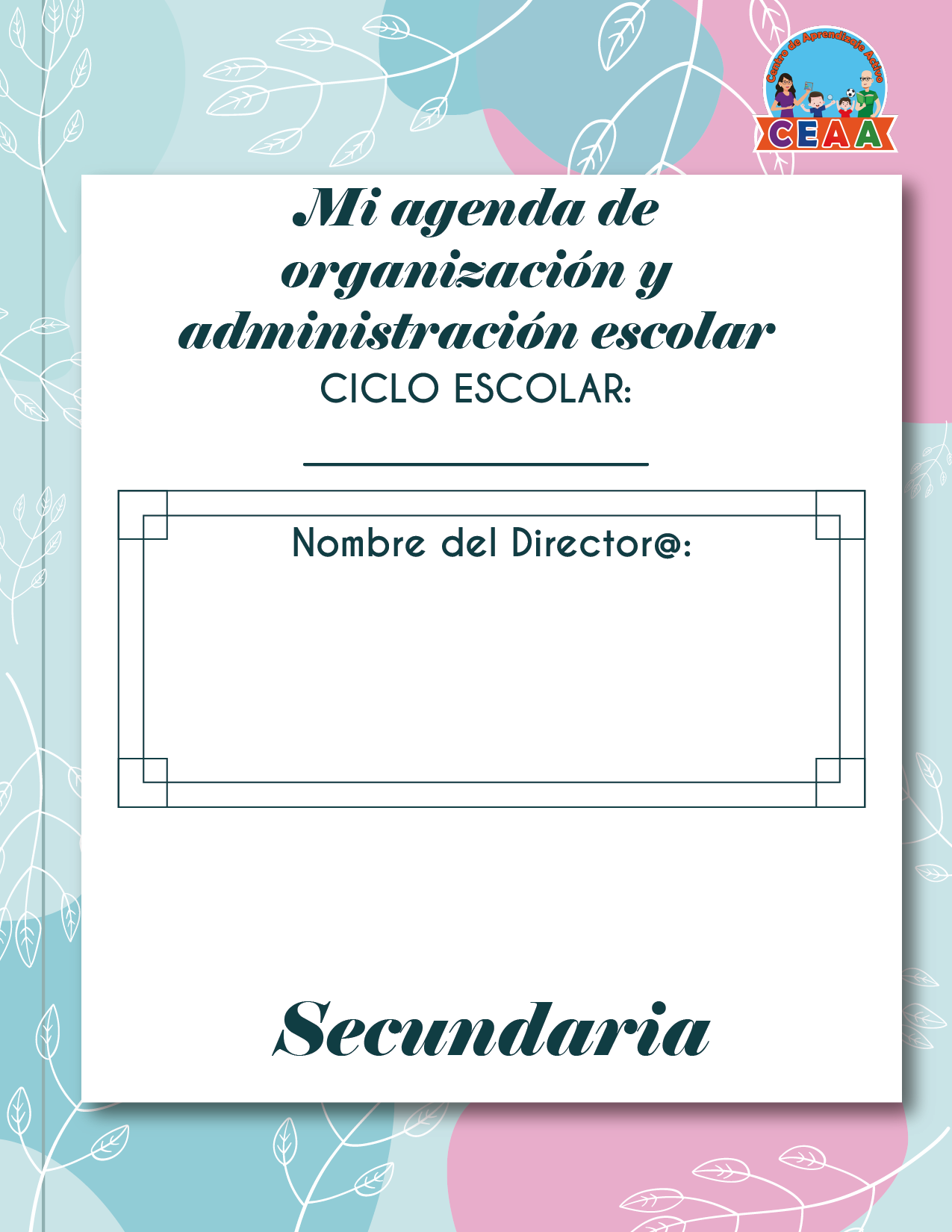 Agenda Flores DIRECTOR Secundaria