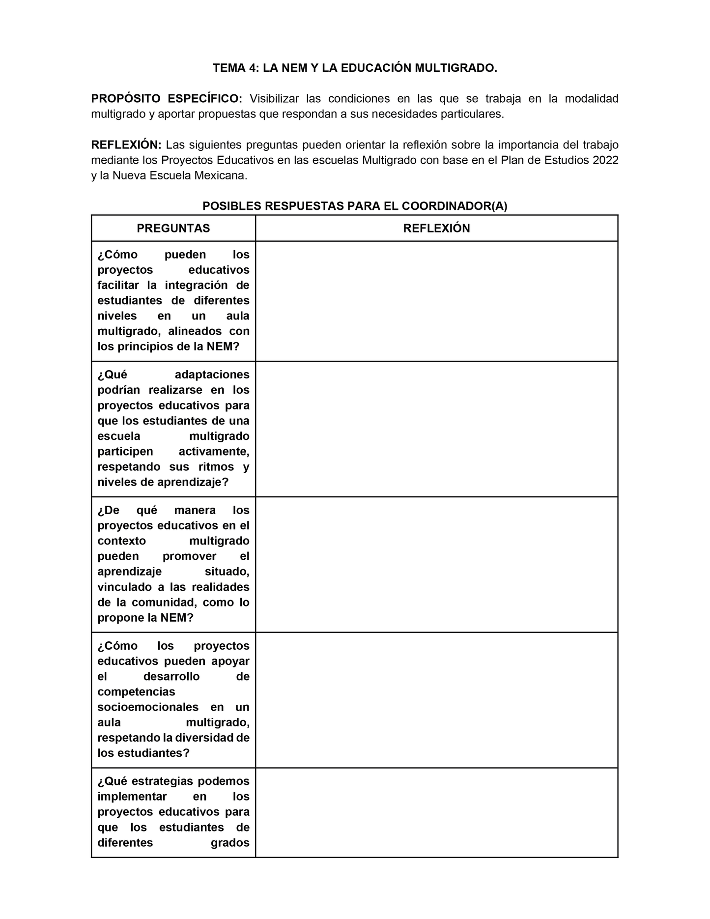 Formato de Productos CTE Tema 4 Editables