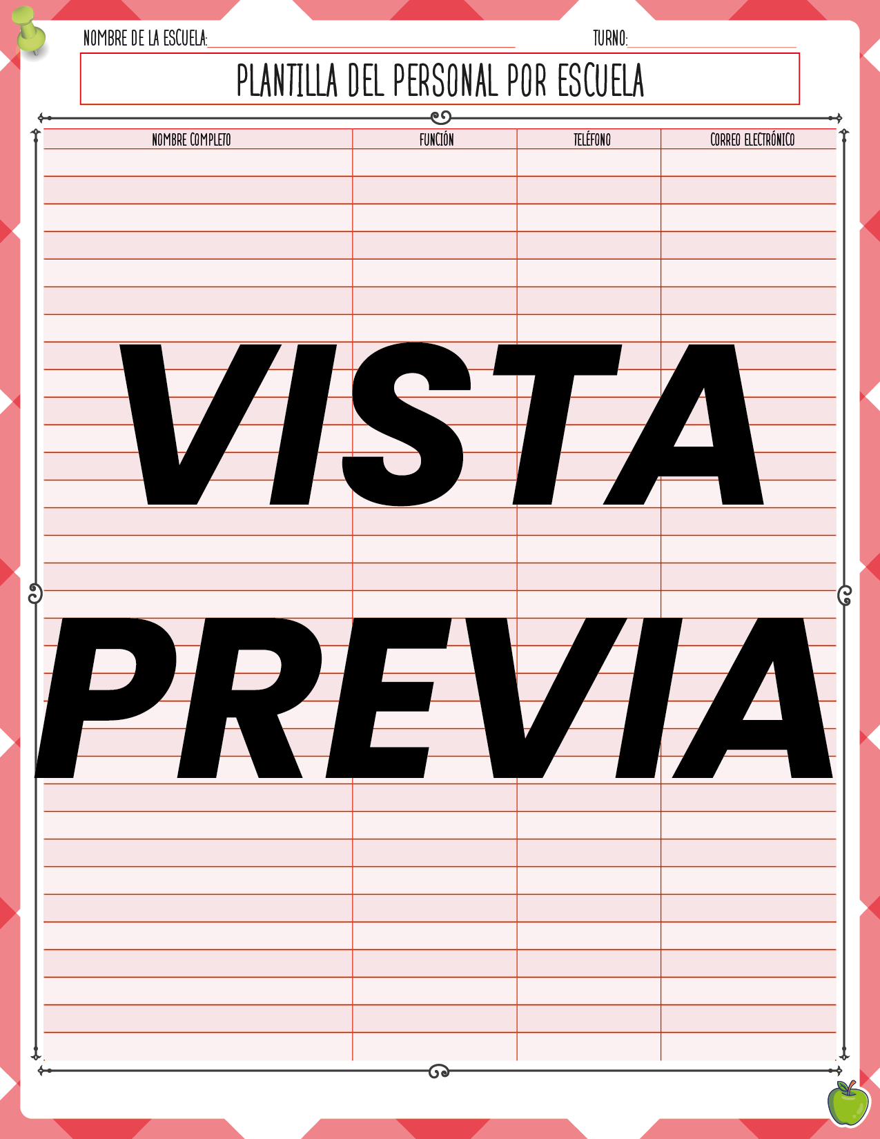 Agenda Manzana SUPERVISOR Secundaria