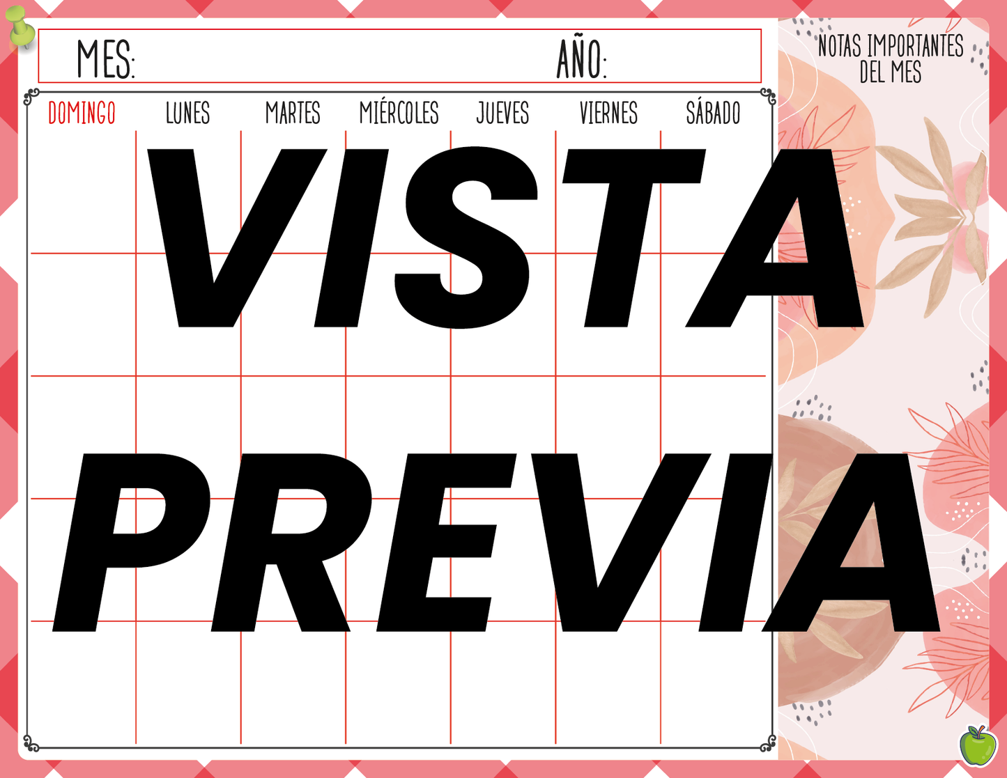 Agenda Manzana SUPERVISOR Secundaria