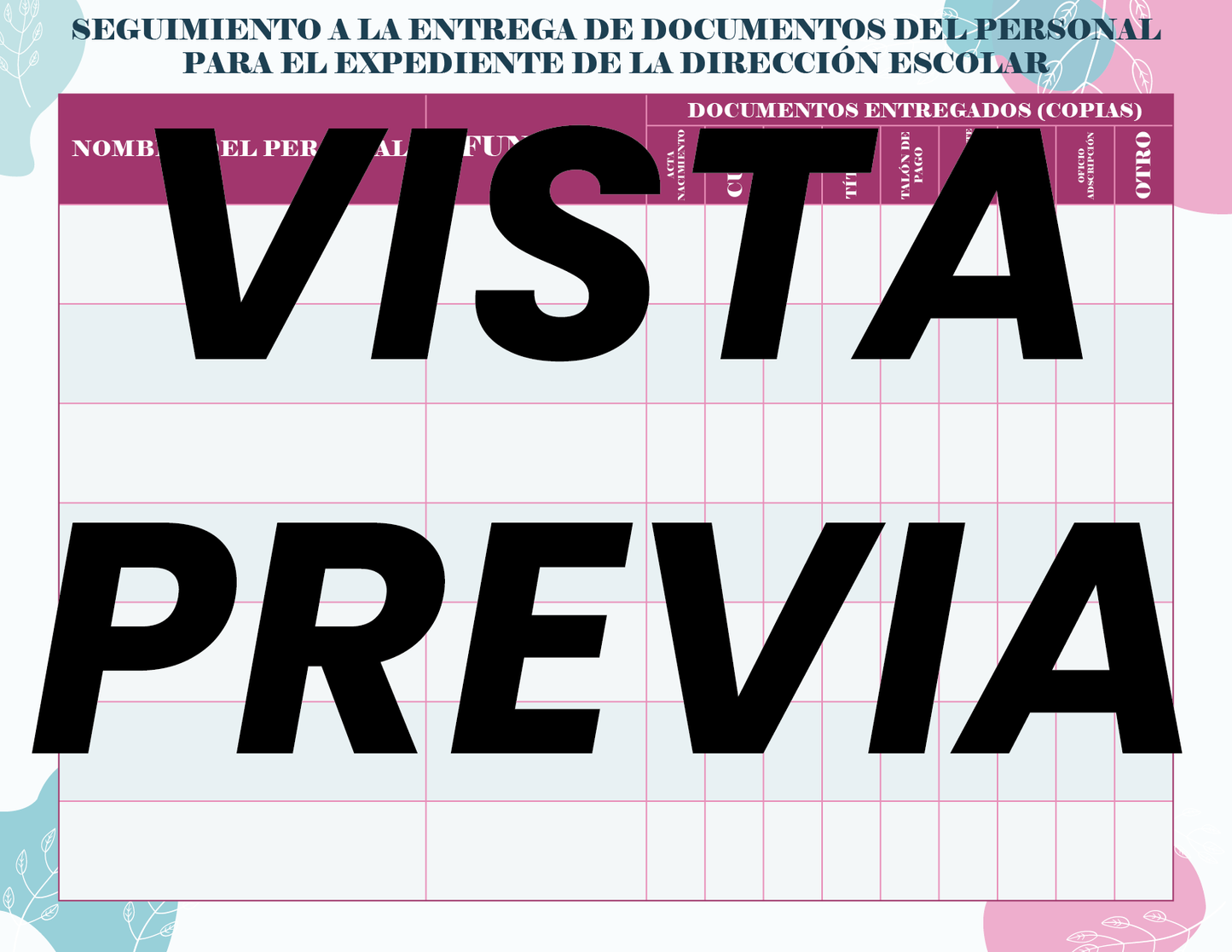 Agenda Flores DIRECTOR Secundaria