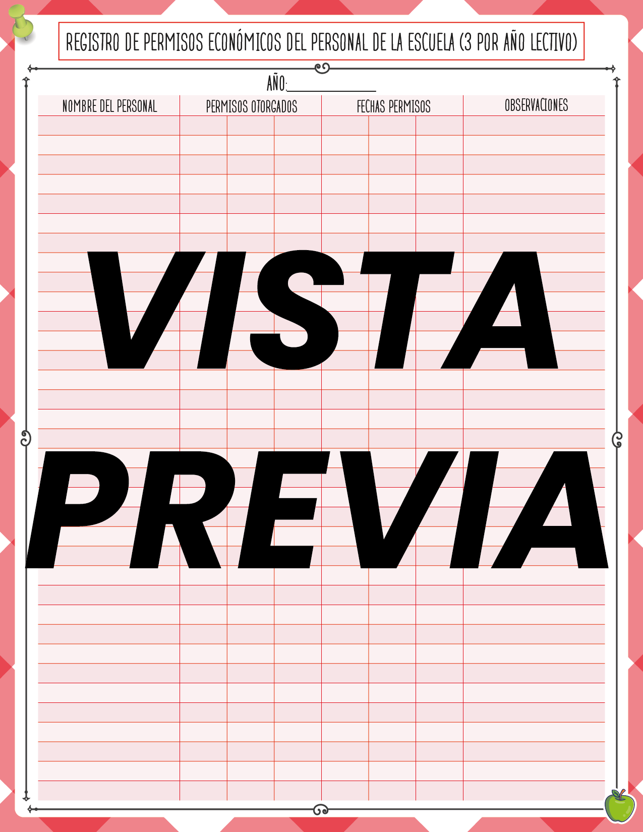Agenda Manzana SUPERVISOR Secundaria