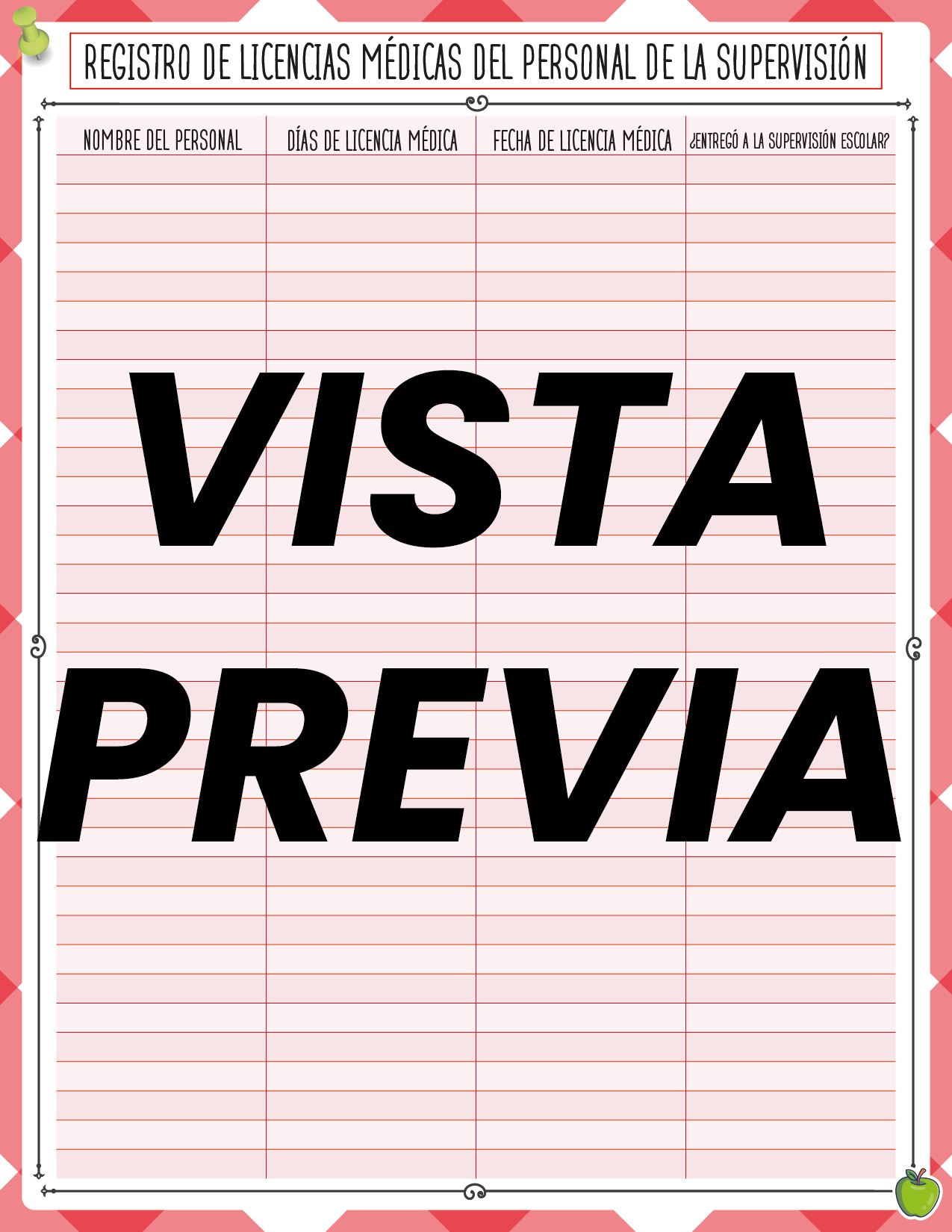 Agenda Manzana SUPERVISOR Secundaria