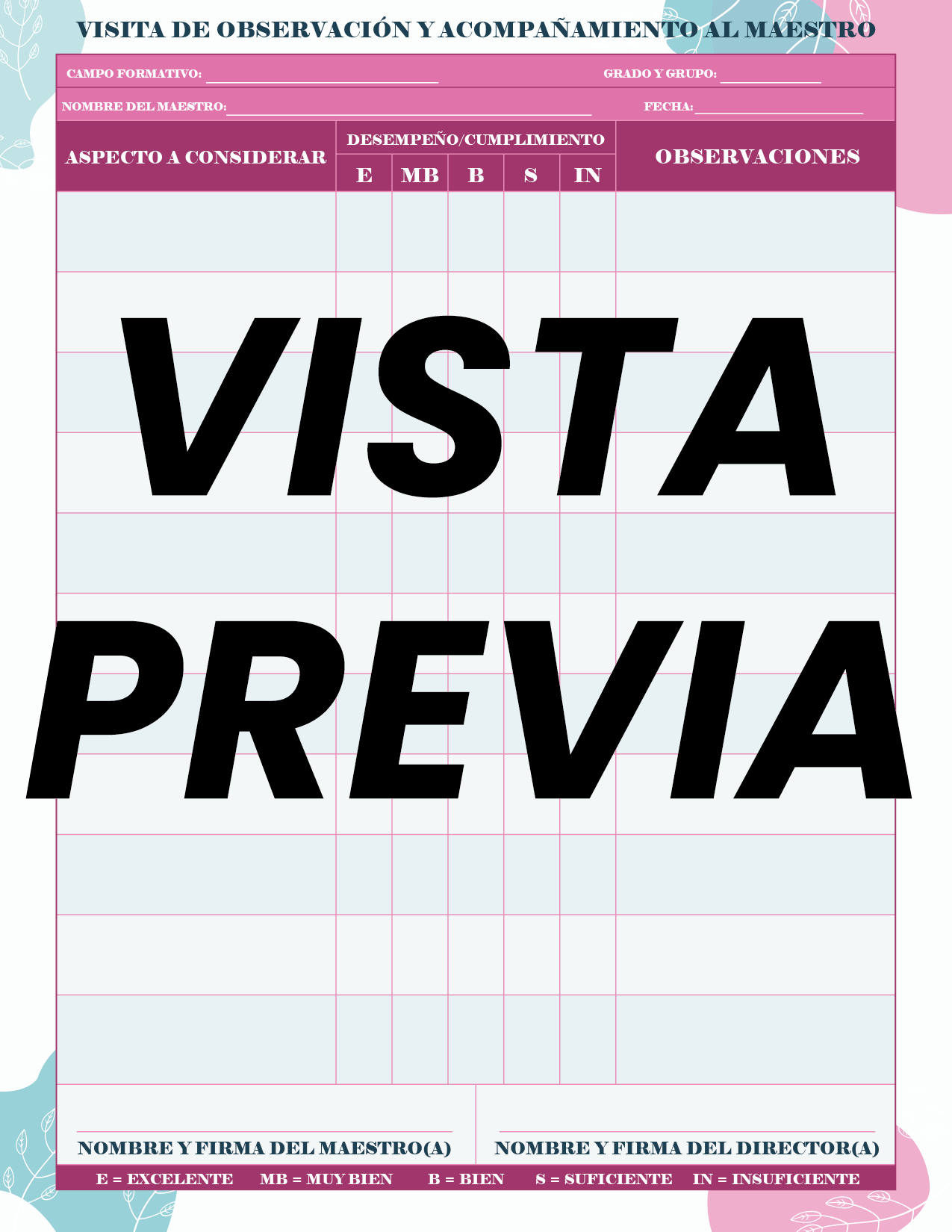 Agenda Flores DIRECTOR Secundaria