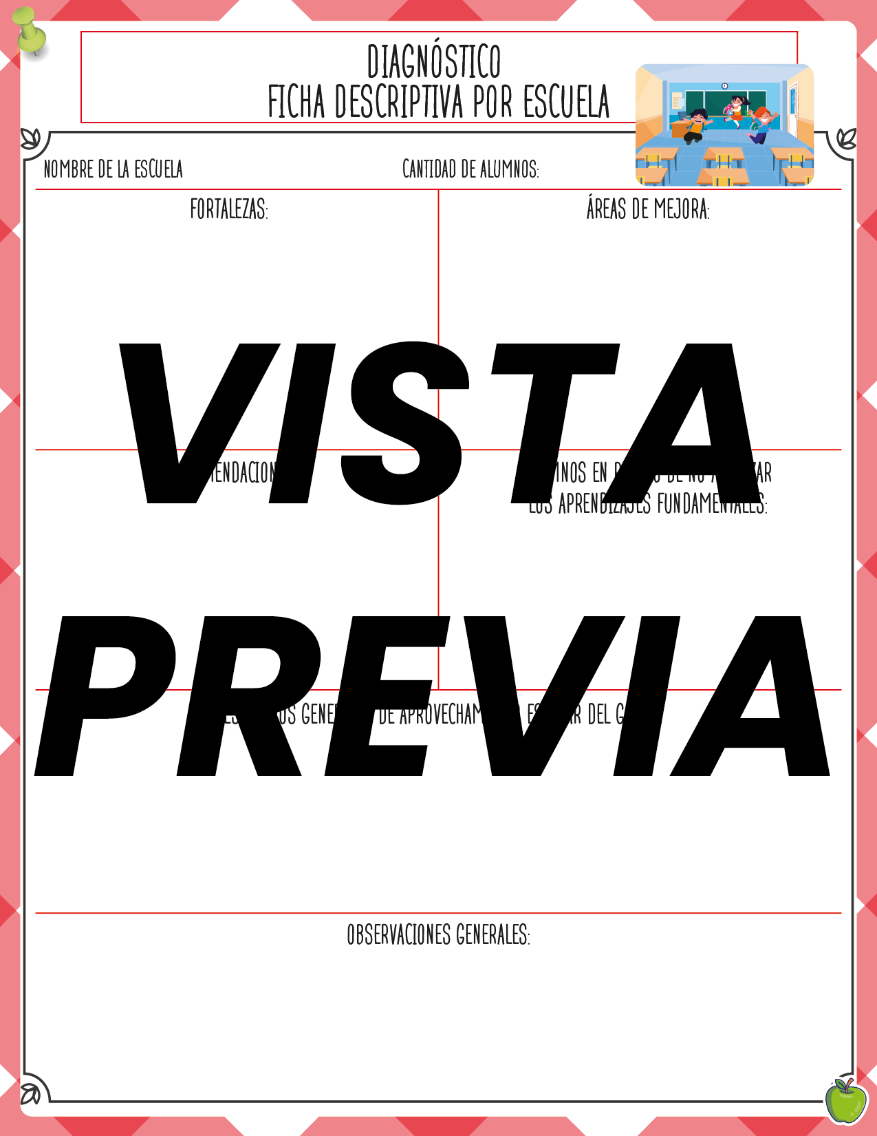 Agenda Manzana SUPERVISOR Secundaria