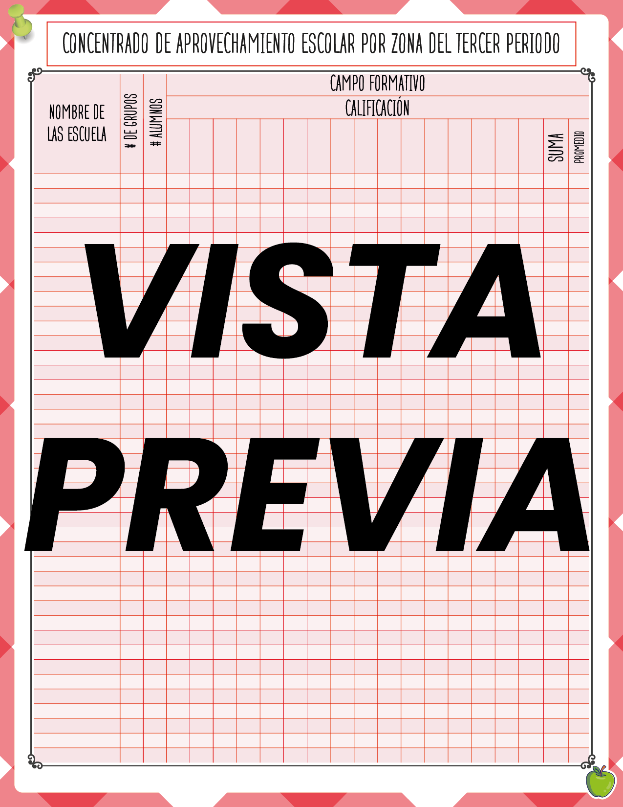 Agenda Manzana SUPERVISOR Secundaria