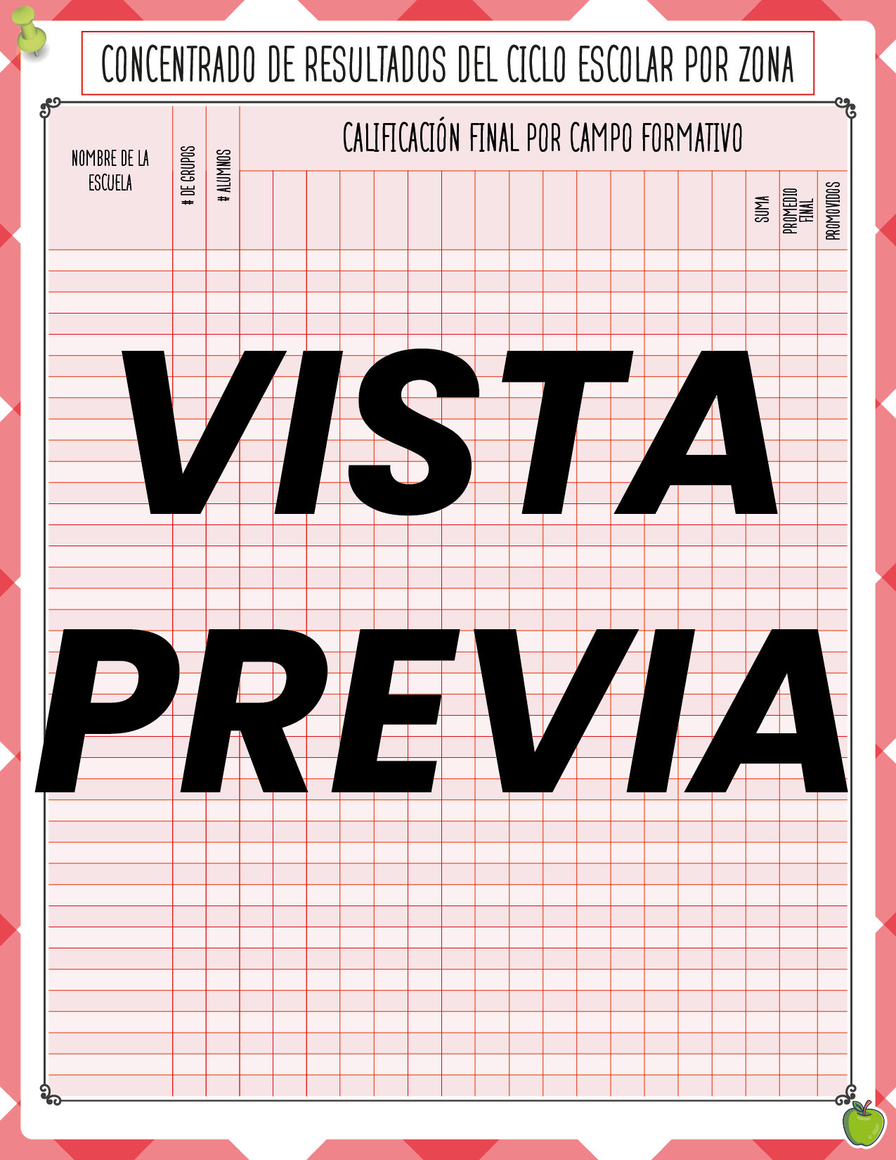 Agenda Manzana SUPERVISOR Secundaria