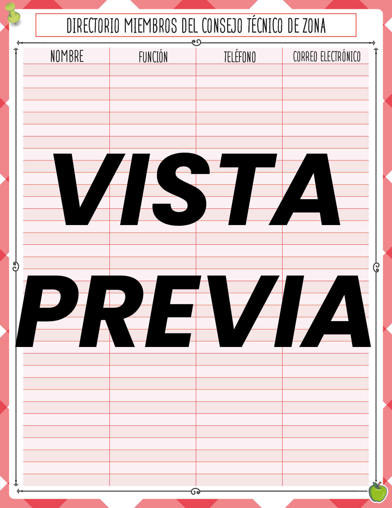 Agenda Manzana SUPERVISOR Secundaria