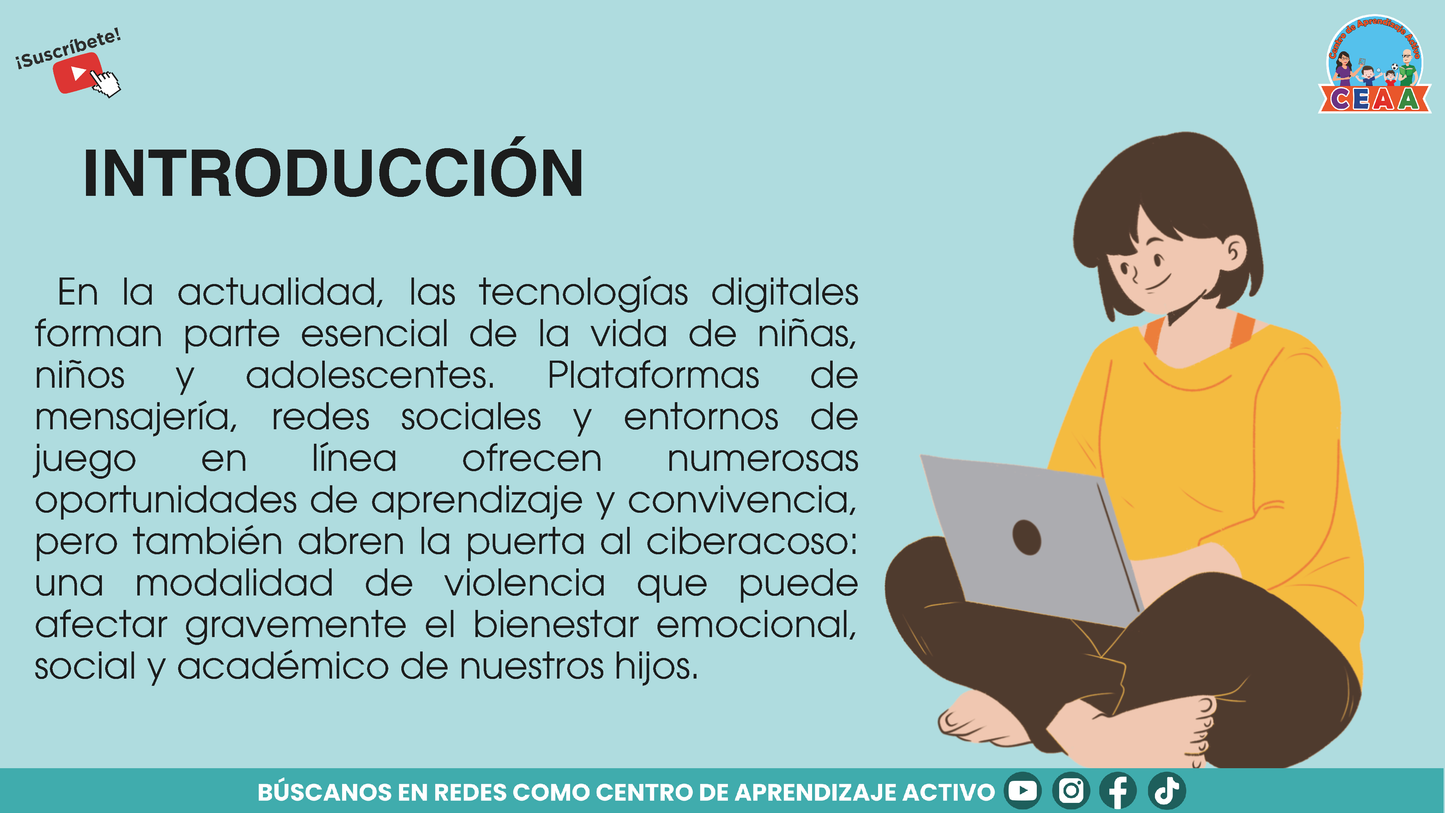 Presentación TODAS Y TODOS CONTRA EL CIBERACOSO (Editable en PowerPoint)