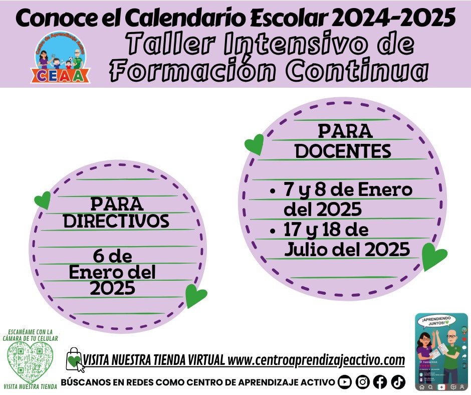 Calendarios del Ciclo Escolar