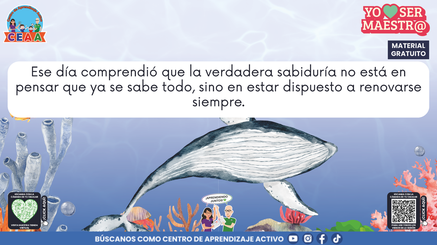 Historias para Maestros - VIOLETA, LA BALLENA QUE APRENDIÓ A RENOVARSE en PDF