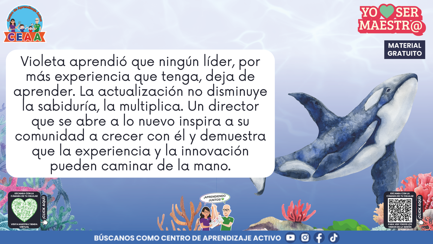 Historias para Maestros - VIOLETA, LA BALLENA QUE APRENDIÓ A RENOVARSE en PDF