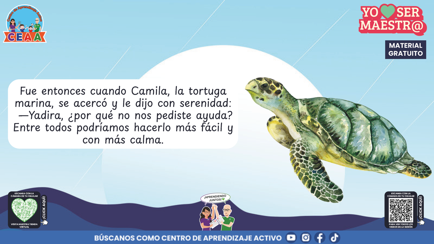 Historias para Maestros - YADIRA, LA MAESTRA DELFÍN QUE APRENDIÓ A PEDIR AYUDA en PDF