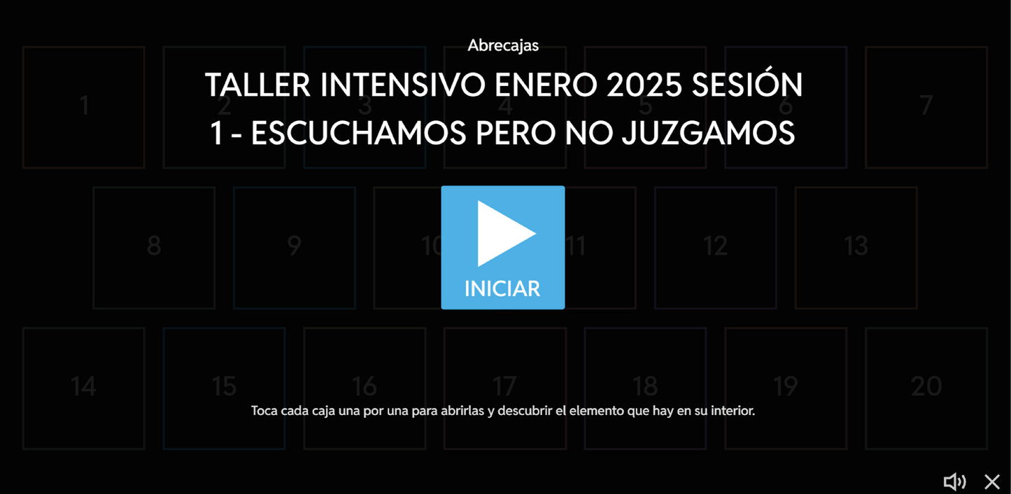 3 Juegos Interactivos Taller Intensivo Sesión 1 Enero 2025