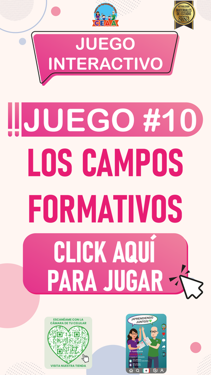 JUEGO INTERACTIVO #10 LOS CAMPOS FORMATIVOS