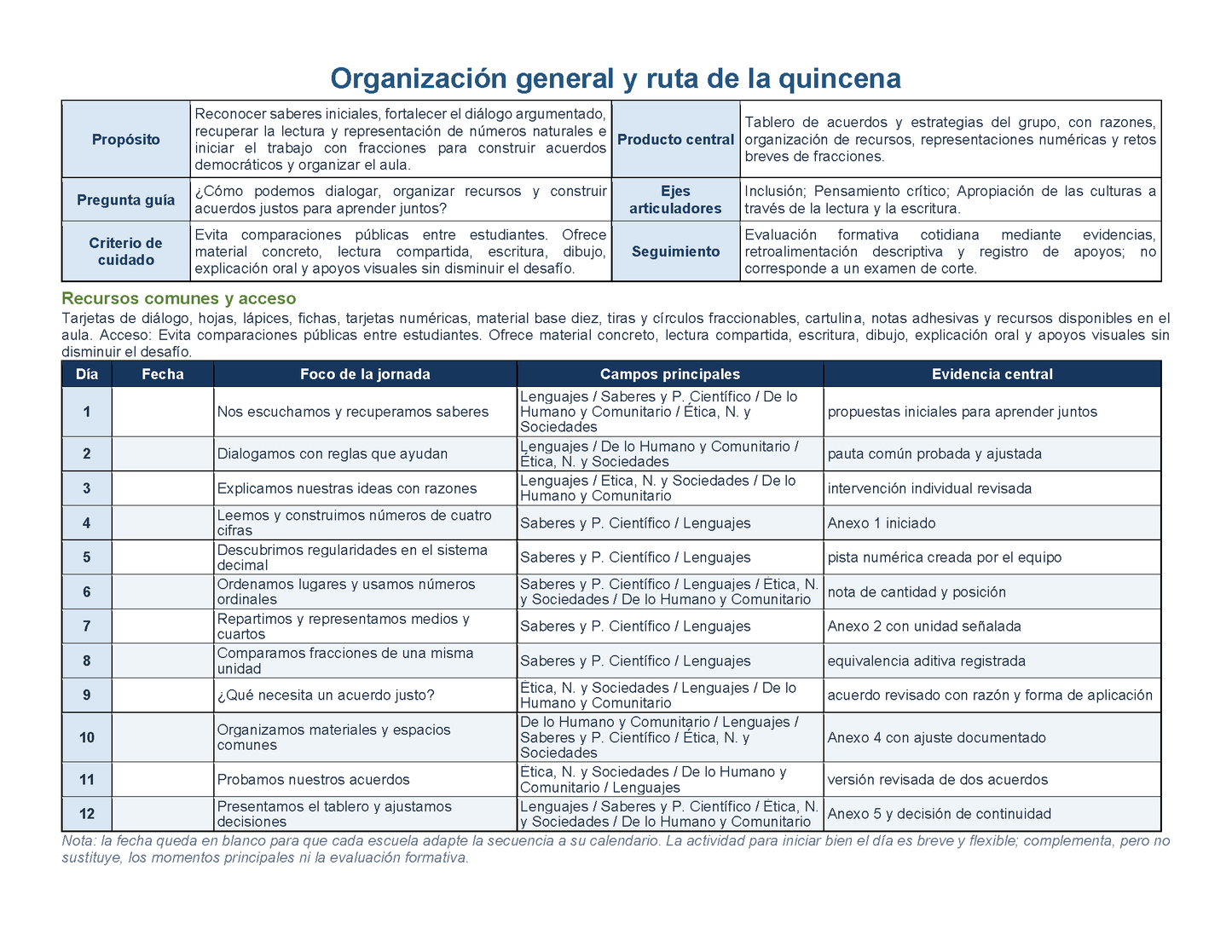 PLANEACIÓN 3° Primaria Primer Periodo (Sep, Oct, Nov) ✏️Editable en Word