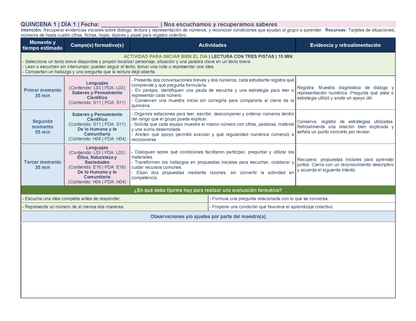 PLANEACIÓN 3° Primaria Primer Periodo (Sep, Oct, Nov) ✏️Editable en Word