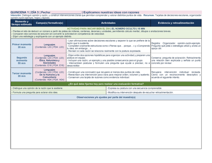 PLANEACIÓN 3° Primaria Primer Periodo (Sep, Oct, Nov) ✏️Editable en Word