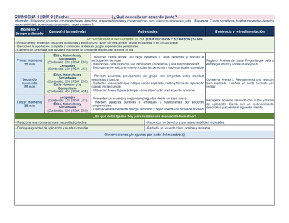 PLANEACIÓN 3° Primaria Primer Periodo (Sep, Oct, Nov) ✏️Editable en Word