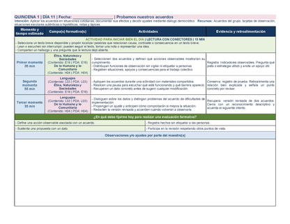 PLANEACIÓN 3° Primaria Primer Periodo (Sep, Oct, Nov) ✏️Editable en Word