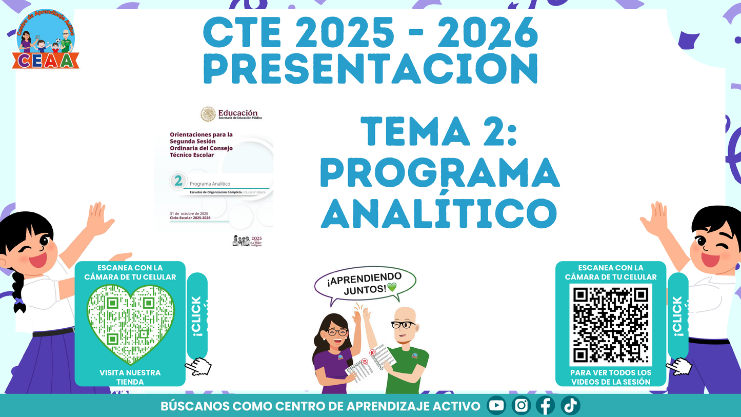 Presentación CTE Tema 2: PROGRAMA ANALÍTICO (Editable en PowerPoint)
